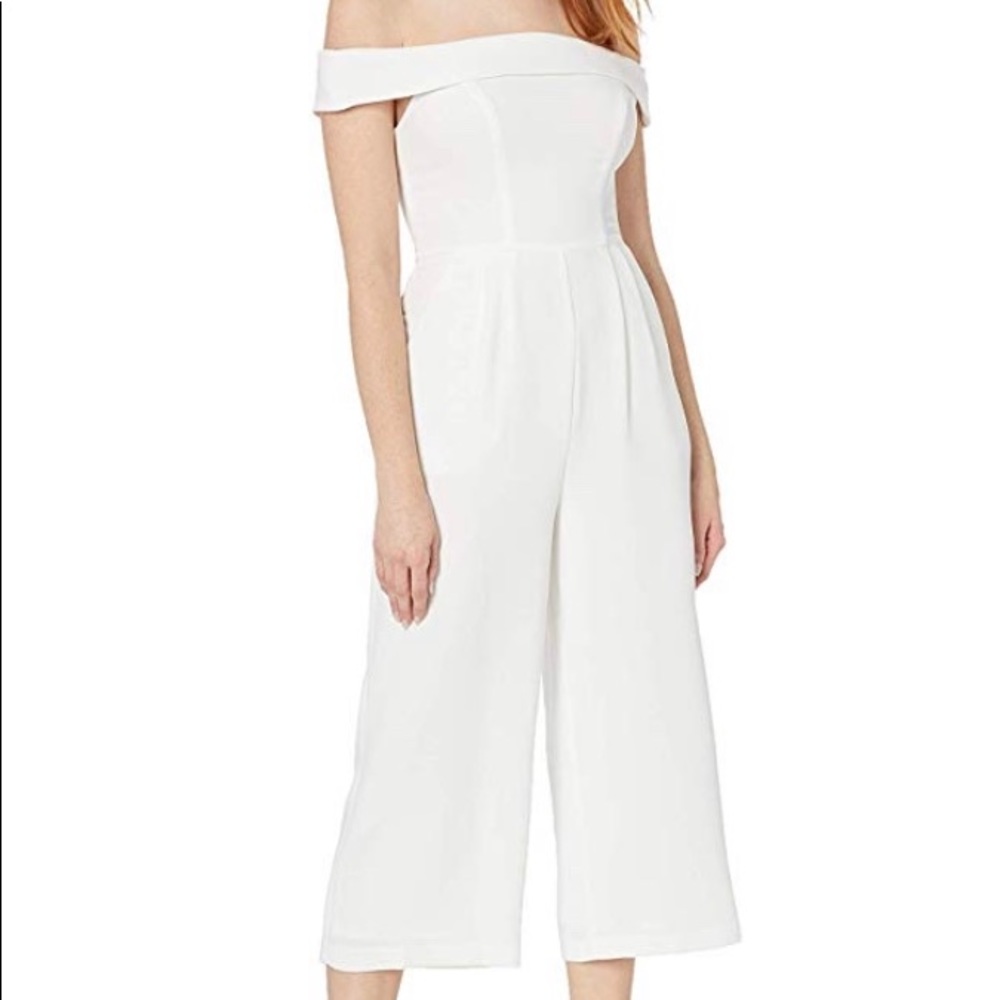 BCBG off the shoulder jumpsuit/romper